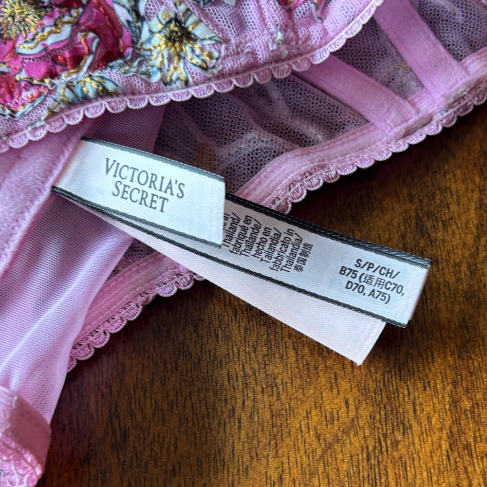 Victoria's Secret Pink Floral Corset/Bra - Picture 5 of 6